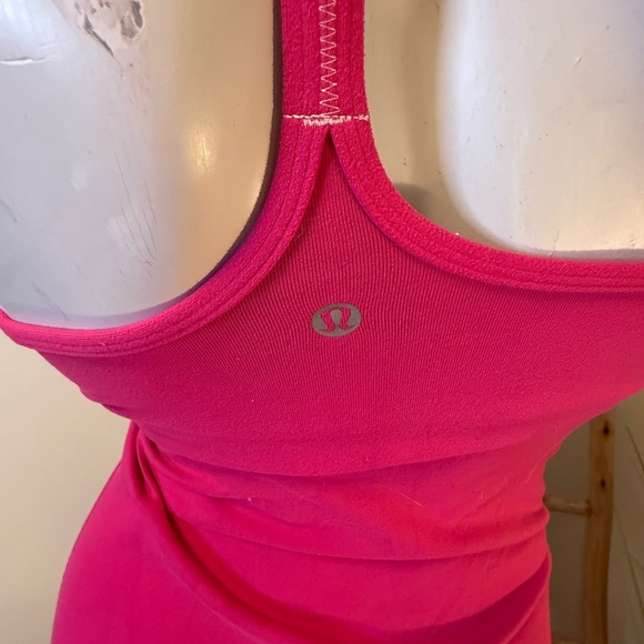 Lululemon Power Y Tank *Luon Jewelled Magenta Pink Size 4 - Picture 3 of 9